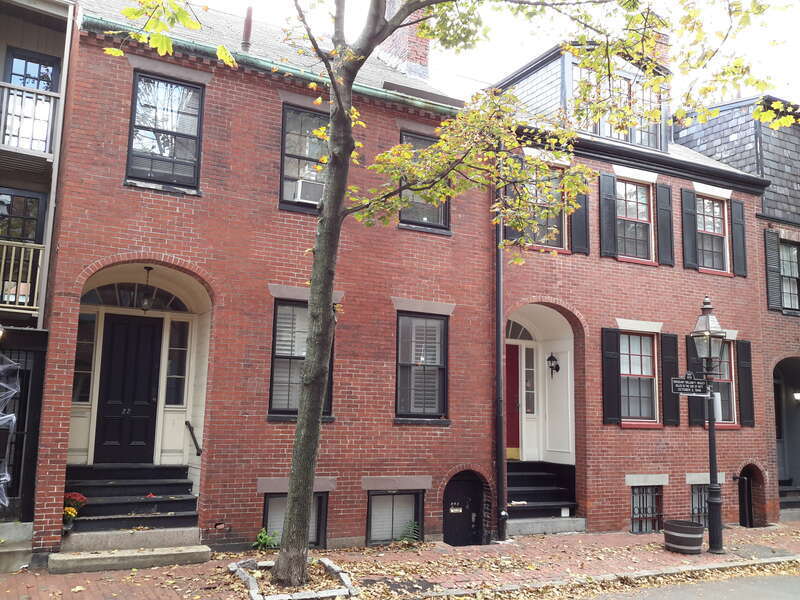 Fayette Street in Bay Village, Boston.