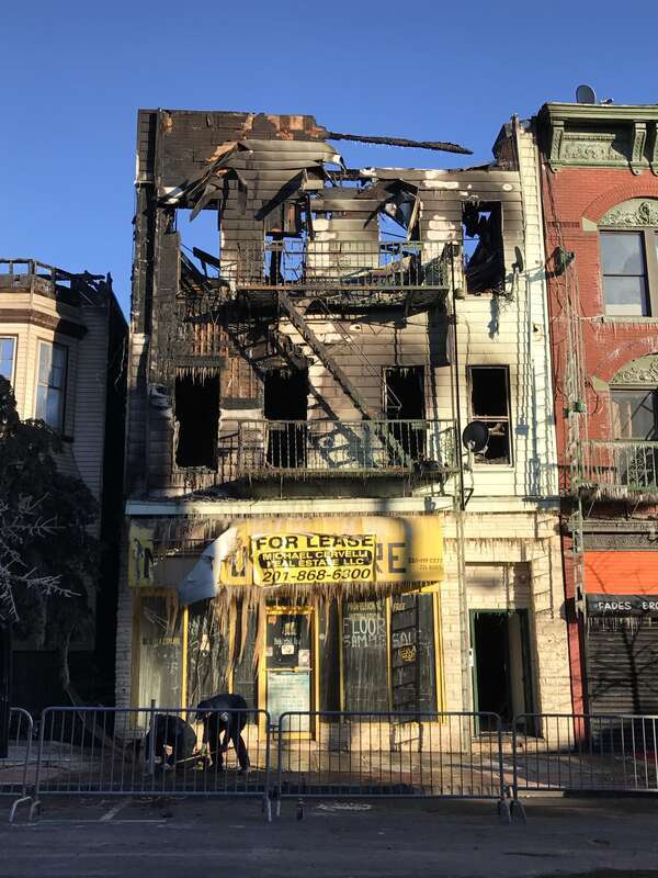 Building at 1404 Summit Avenue in Union City, as seen in the late afternoon of March 4, 2017. The building was the site of a fire began around 1:00am EST, before spreading to other buildings, including SS. Joseph and Michael Parish Church on Central