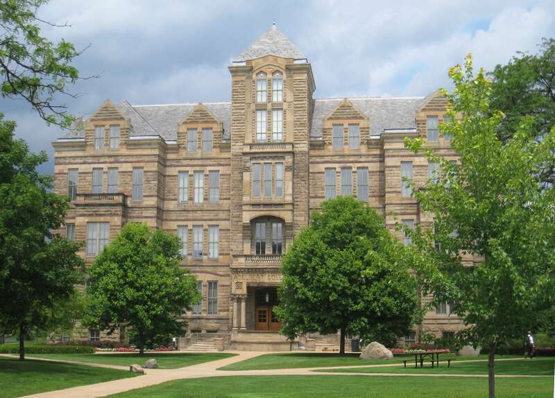 Adelbert Hall - Case Western Reserve University, Cleveland, Ohio, USA. Architect Joseph Ireland; built 1882. I took this photograph.