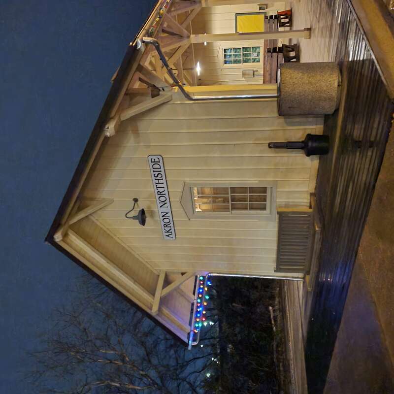 Akron Northside Station of the Cuyahoga Valley Scenic Railway.