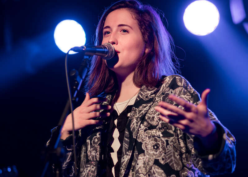 Alice Merton performing live at the Moroccan Lounge in downtown Los Angeles, California, on Monday, December 11, 2017.