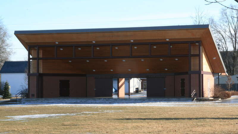 View of the Ankeny bandshell at Wagner Park