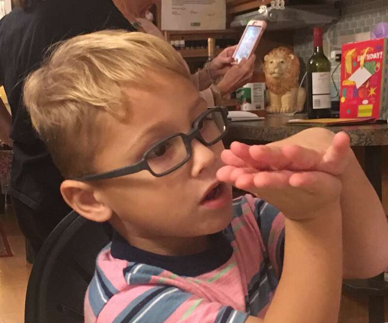 Baby shark dance, Andersen - four years old.