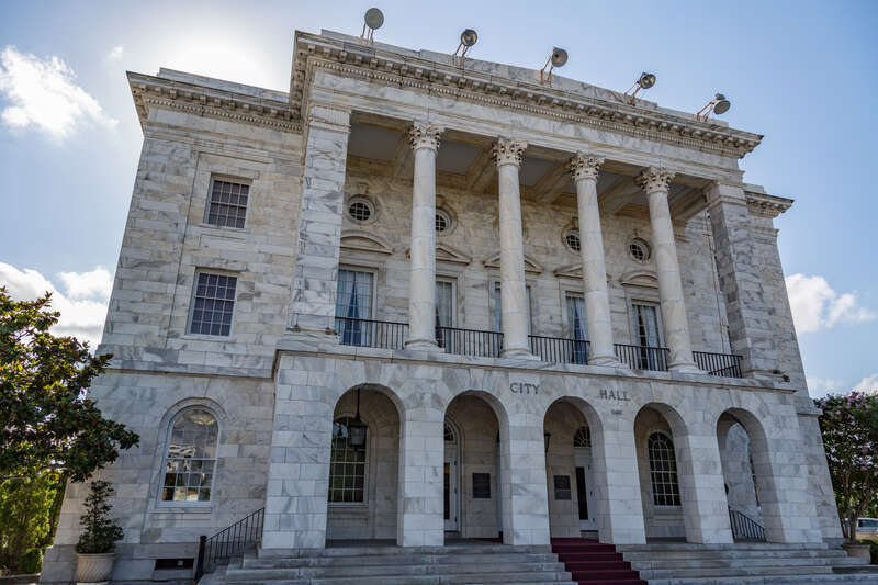 The U.S. Post Office, Courthouse, and Customhouse (Biloxi City Hall), built in 1908, in Biloxi, Mississippi.

30°23'43&quot; N 88°53'14&quot; W