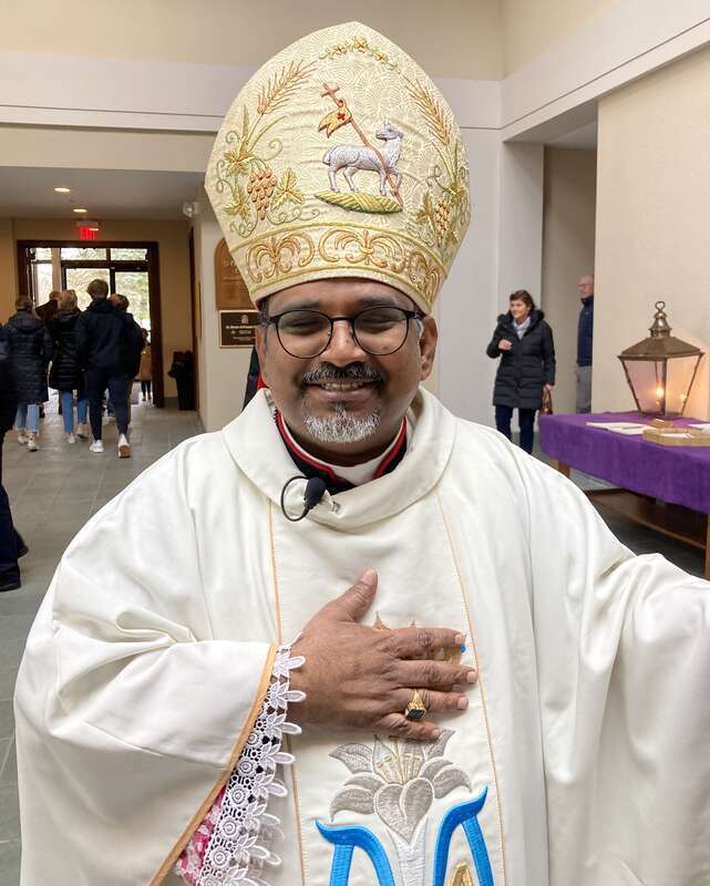 Bishop Vijaya Kumar Rayarala at St. Brigid of Kildare Church (Dublin, Ohio)