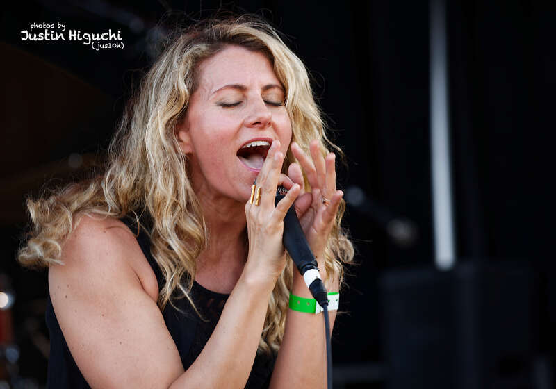 Blondfire performing live at the Port of Los Angeles Lobsterfest in San Pedro California on Saturday July 23rd, 2016.