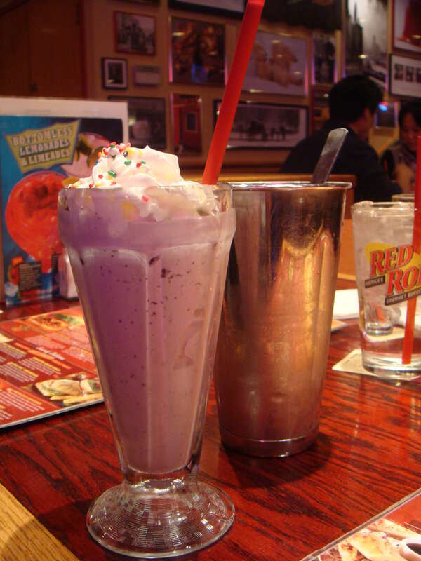 New blueberry milkshakes.