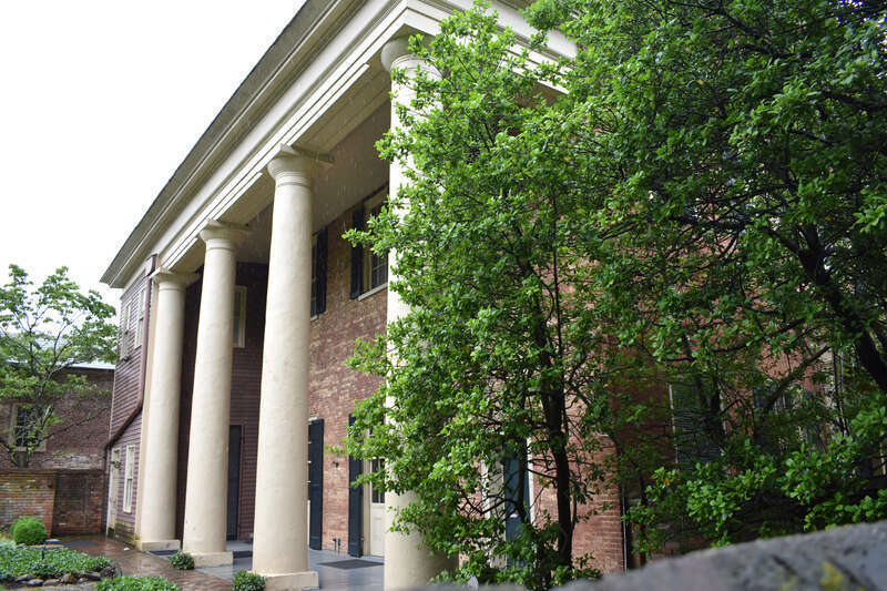The Bodley-Bullock House (1814) in Lexington, Kentucky was the home of Mayor Thomas Pindell and other notable residents, and it is a contributing resource in the Gratz Park Historic District.