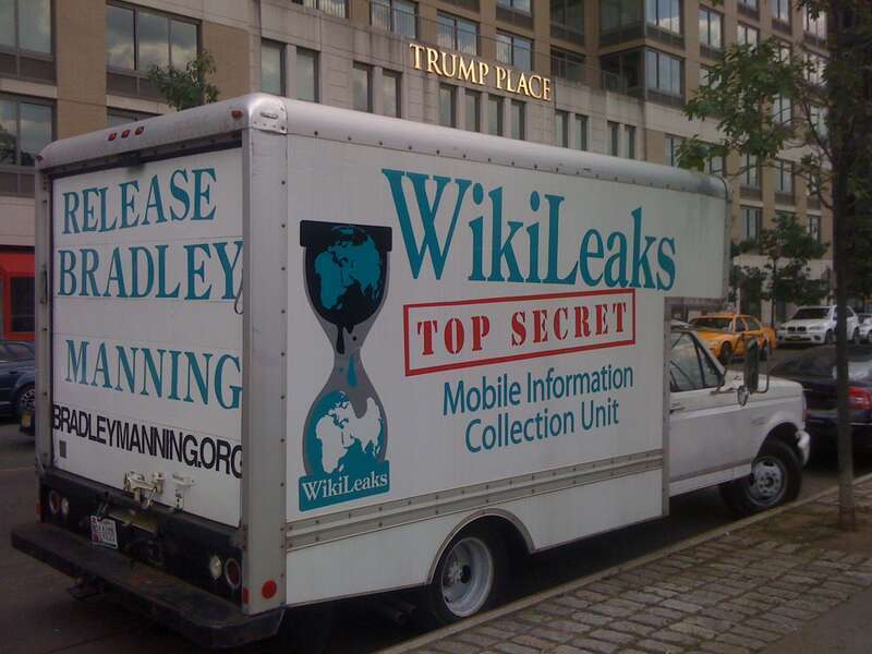 Parked outside Trump Place, I reworked the signage on the back.