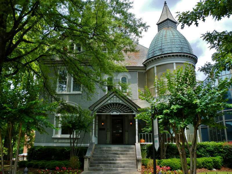 This is a photo of the Bradshaw House (built in 1892) which is listed on the NRHP in Birmingham, AL.