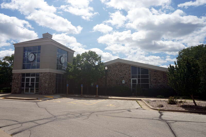 The Brookfield City Hall in Brookfield, Wisconsin (United States).