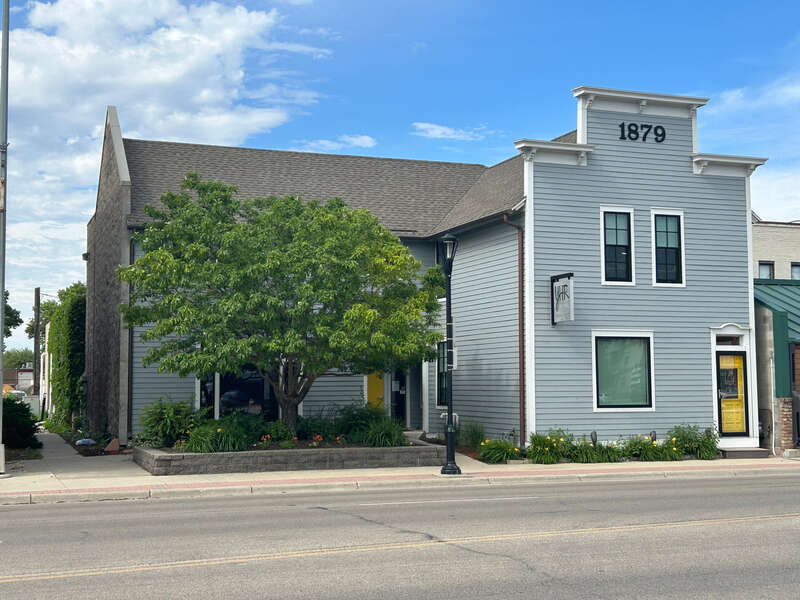 Burnham Building in Moorhead, Minnesota used as residence of Frank Burnham (Moorhead businessman and land dealer) until 1884. Currently YHR Partners, architectural firm.