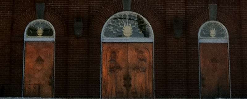 Copper Doors at St Thomas Aquinas Cathedral in Reno, NV