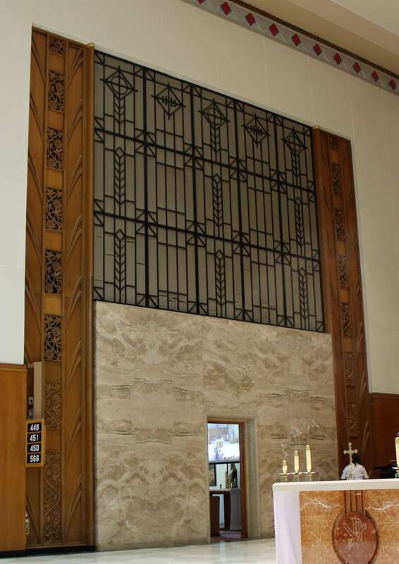 One of the organ pipe chambers in the Cathedral of the Holy Spirit in Bismarck, North Dakota.