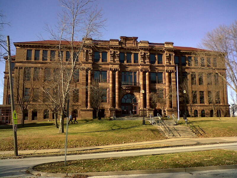 Central High School is located on Main Street in Davenport, Iowa.  It is a part of the College Square Historic District on the National Register of Historic Places.