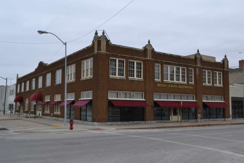 Central Motor and Finance Corporation Building in Topeka, Kansas. Listed on the National Register of Historic Places.