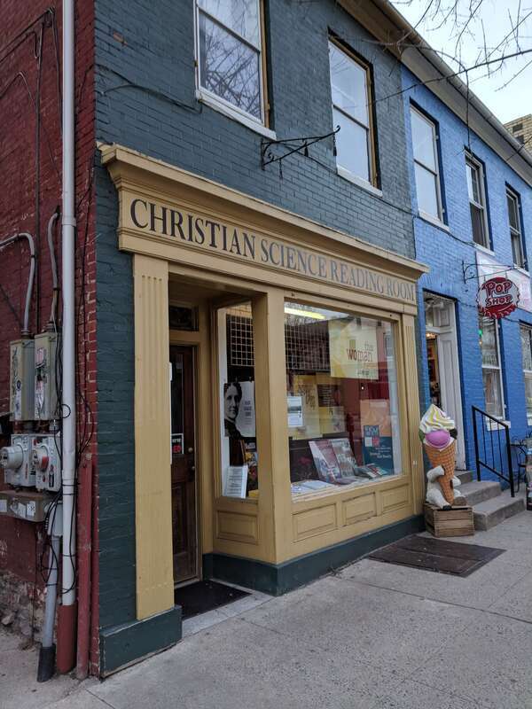Christian Science Reading Room in Downtown Frederick, Maryland.