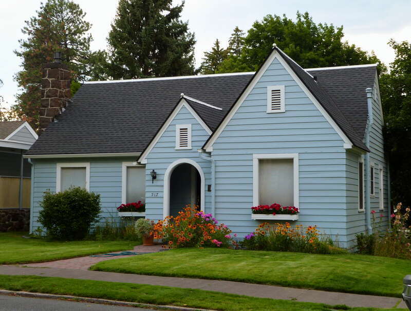 The historic Holger and Clara Christiansen House (built 1937), located at 517 Northwest Broadway Street in Bend, Oregon, United States, is listed as a contributing resource in the Drake Park Neighborhood Historic District. The historic district is