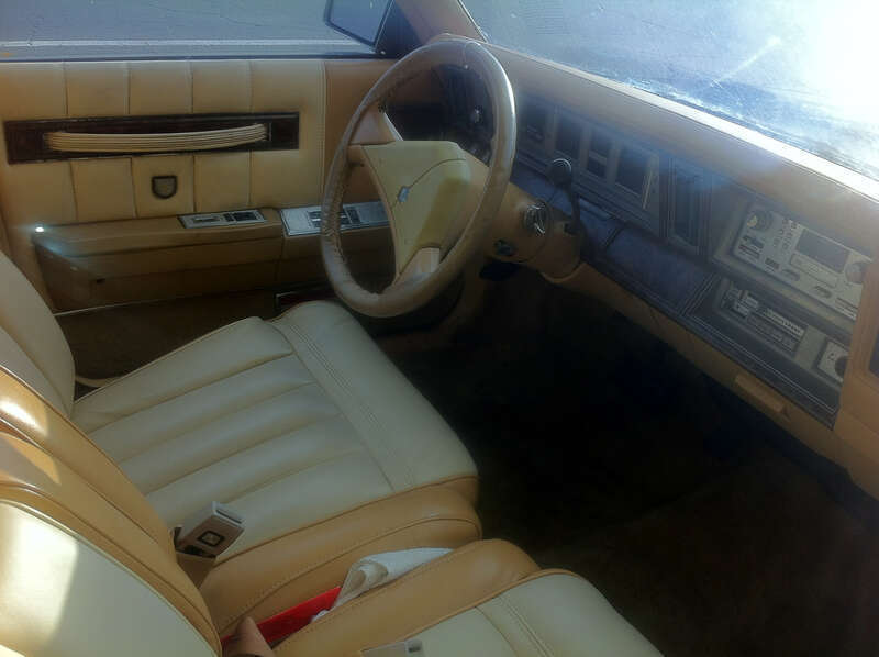 Interior view of a Chrysler Town &amp;amp; Country - a compact-sized station wagon (the 1986-1988 model year version of K-body automobile platform). Picture taken in Palm Beach, Florida, USA.