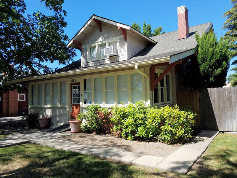 The Clara Hill House in Meridian, Idaho, is a Craftsman style bungalow built in 1920 and is listed on the National Register of Historic Places.