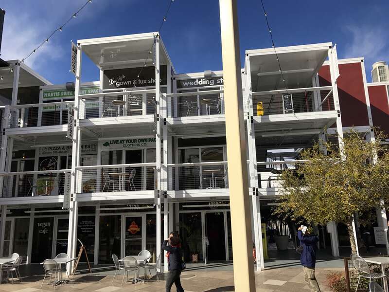 Shops at the Downtown Container Park in Las Vegas.