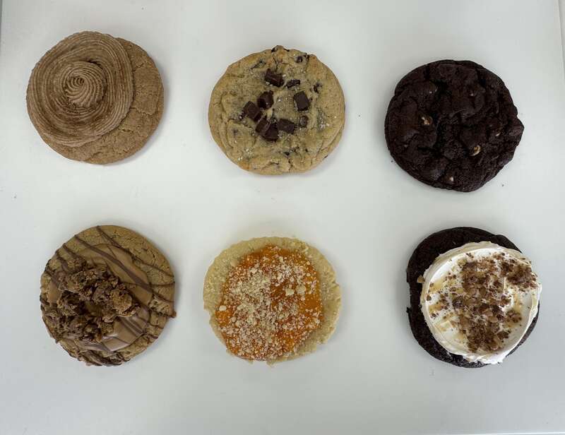 Cookies at Crumbl Cookies in Petaluma, California