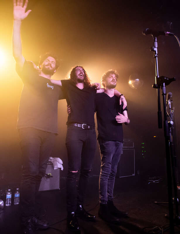Dennis Lloyd performing live at the Moroccan Lounge in Los Angeles, California, on Thursday, June 14, 2018.