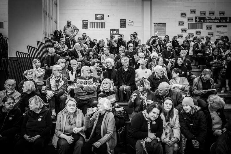 Some snaps from my home precinct - Des Moines 61 - as people gathered for the 2020 Democratic caucus, held at Merrill Middle School. In the interest of full disclosure the candidate I was supporting, U.S. Senator Amy Kloburchar, actually won my