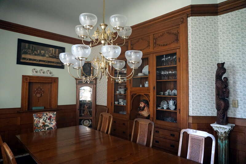 The St. Anthony Church rectory dining room during Doors Open Milwaukee 2024 in Milwaukee, Wisconsin (United States).