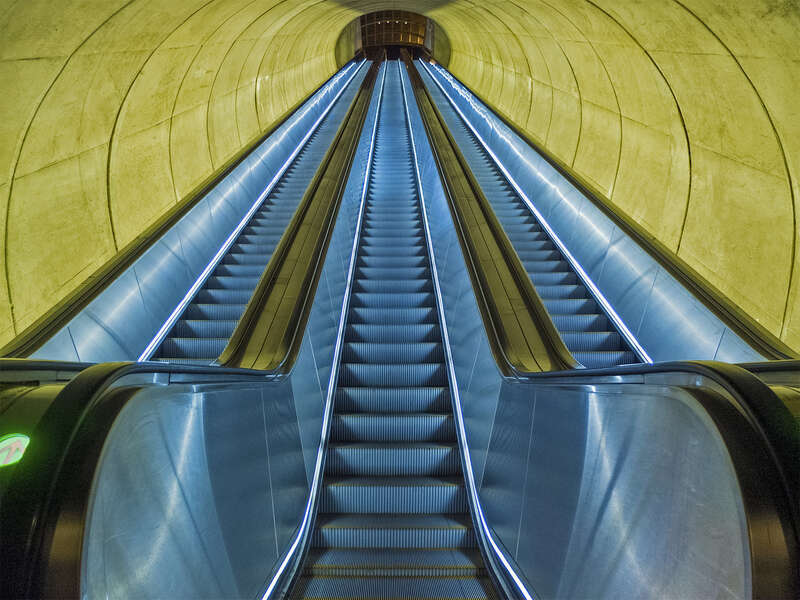 Dupont Circle Metro Station, South Exit Escalators
