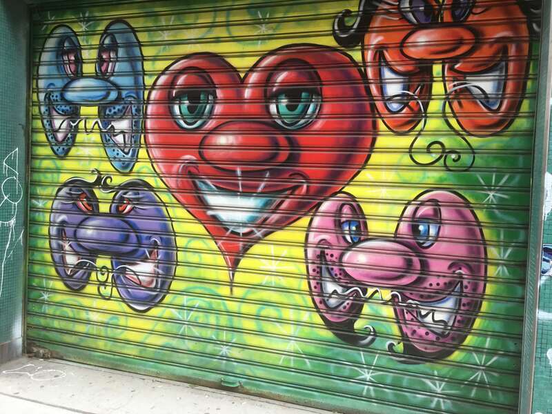 Street art on East 3rd Street in the East Village