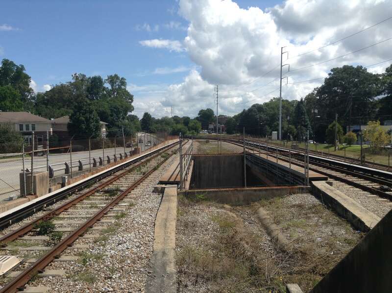 View of the area east of MARTA's East Lake Station
