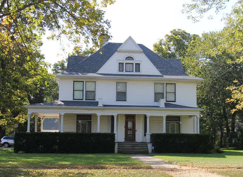 The w:Elbert Neese House, 1302 Bushnell St Beloit, Wisconsin. It is listed on the National Register of Historic Places.