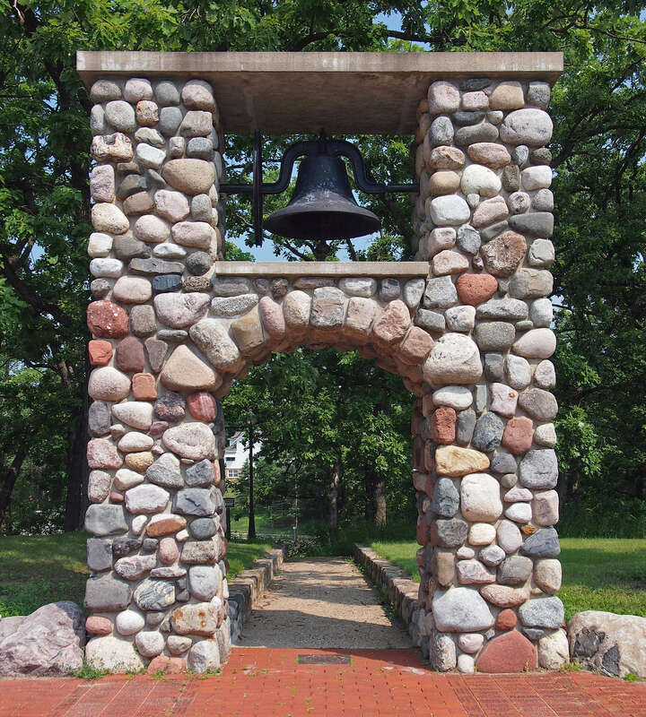 Elkhi Stadium entrance arch at the corner of Main St &amp;amp; Norfolk Ave, Elk River, Minnesota, USA.  Viewed from the southeast.  





This is an image of a place or building that is listed on the National Register of Historic Places in the United