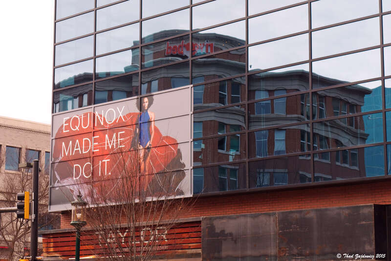 Sign in downtown Bethesda, Maryland.