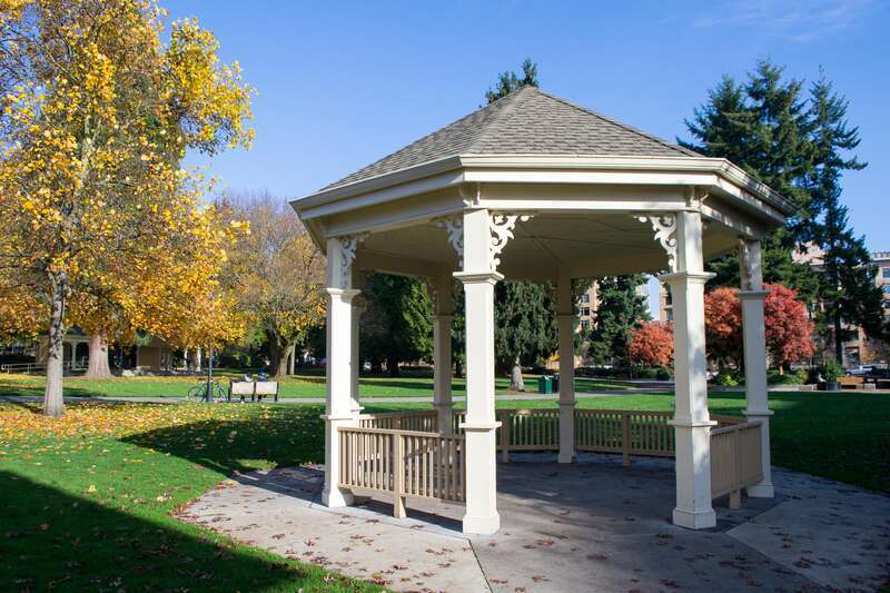 A view of Esther Short Park in Vancouver, Washington