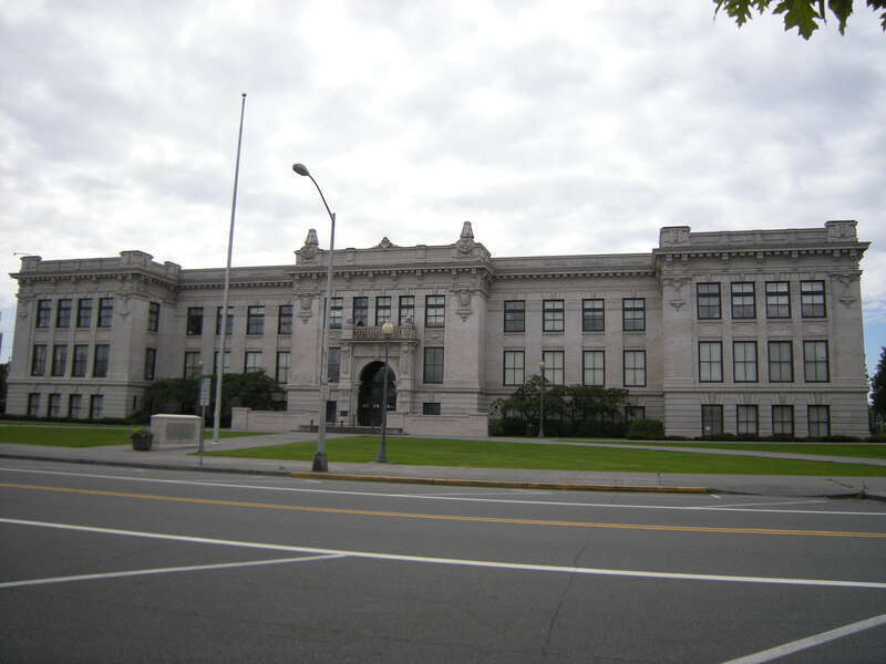Everett High School, 2400 Colby Avenue, Everett, Washington. The building is on the National Register of Historic Places.