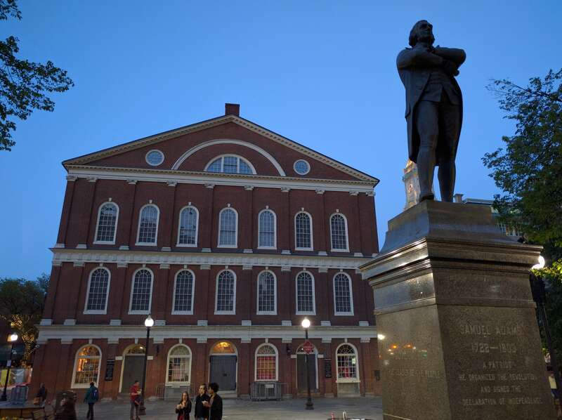 Boston, Massachusetts, during blue hour