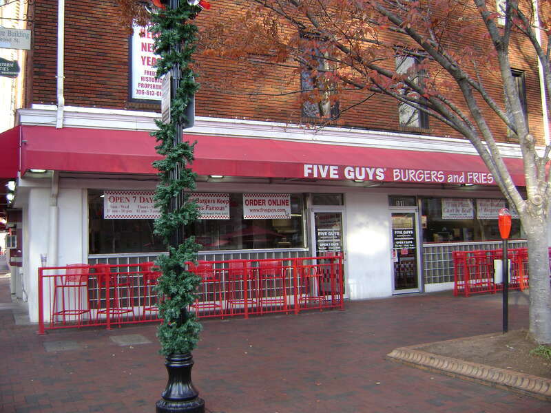 Five Guys Burgers, 101 College Ave, Athens GA