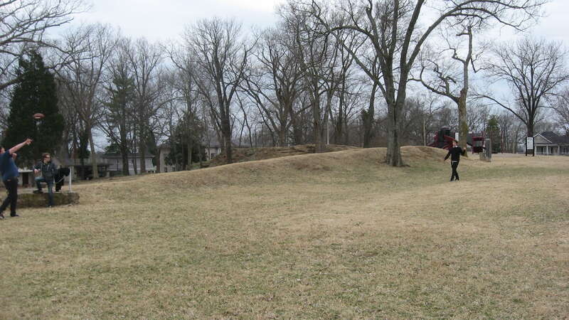 Overview of the site of Fort C.F. Smith, a Civil War fortification now located in Reservoir Park in Bowling Green, Kentucky, United States.