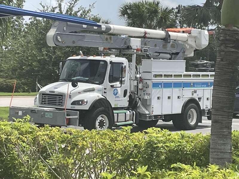 This is a Freightliner M2 106 ,owned by Florida Power &amp;amp; Light (FPL). This vehicle runs on biodiesel.