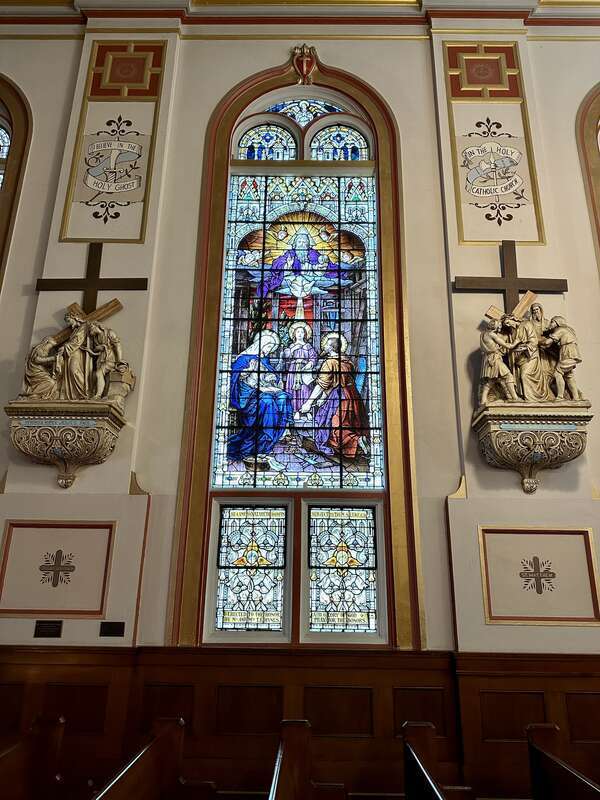 Gesu Catholic Church Downtown Miami FL interior, November 2022