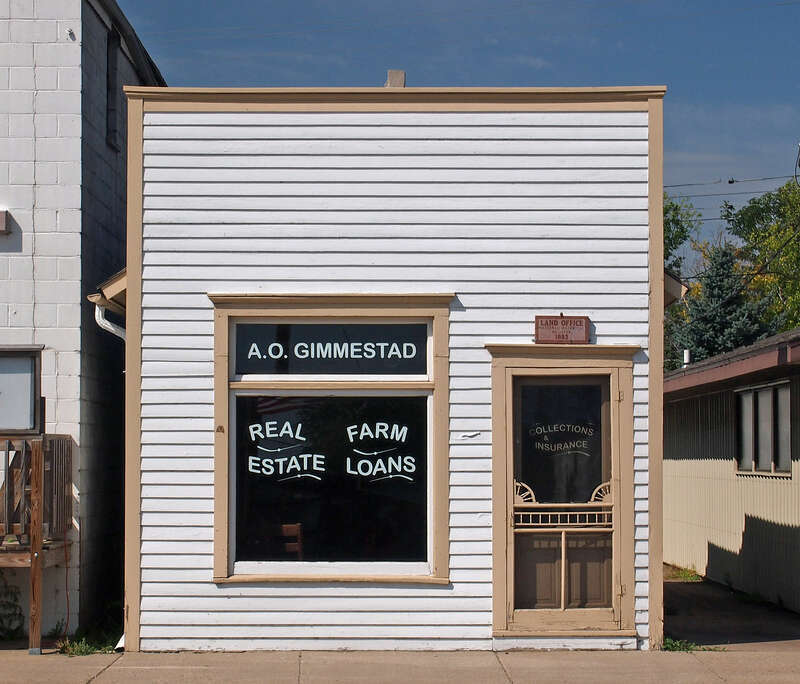 Gimmestad Land and Loan Office, Belview, Minnesota, USA