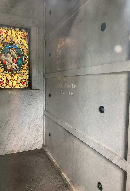 Grave of Antonio Lagorio (1857–1944) at Calvary Cemetery, Evanston, IL