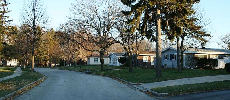 Greendale Historic District in Greendale Wisconsin. National Register of Historic Places.