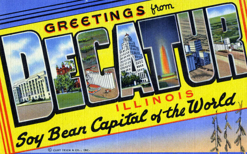 Production Date: 1941
Source Type: Postcard
Publisher, Printer, Photographer: Decatur News Agency, Curt Teich (#1B-H138)
Postmark: None
Collection: Steven R. Shook
Tenney and Hilbert Published Market Price in 2009: $4-$8
Source: Tenney, Fred, and