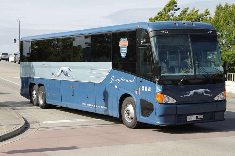 2003 MCI G4500 opperating Greyhound