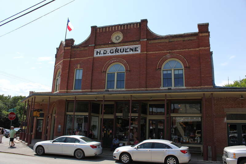 H. D. Gruene Mercantile, probably the most recognizable landmark in Gruene aside from the water tower (and of course Gruene Hall!), was built in 1904. It was designated a Recorded Texas Historic Landmark in 1987.