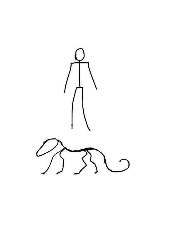 OIl and Ink on Linen