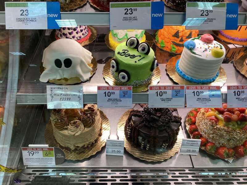 Halloween Cakes. Publix Bakery, Coral Gables FL
